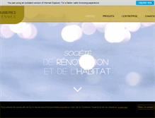 Tablet Screenshot of menuiseriesparisiennes.com